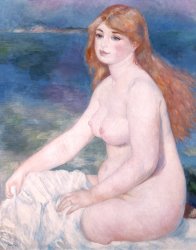 Renoir - Blonde Bather II painting