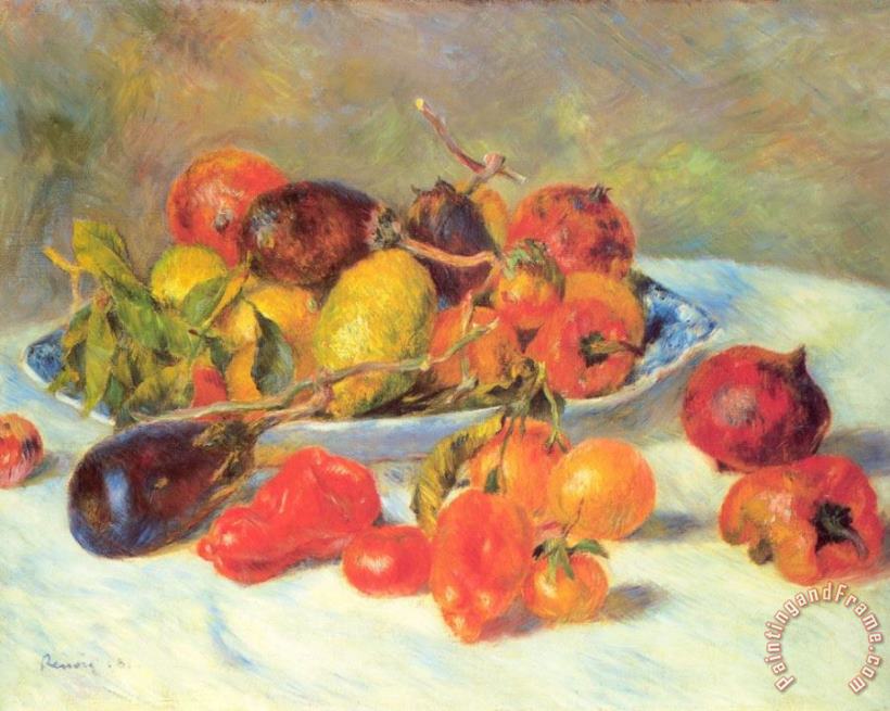 Fruits Of The Midi painting - Renoir Fruits Of The Midi Art Print