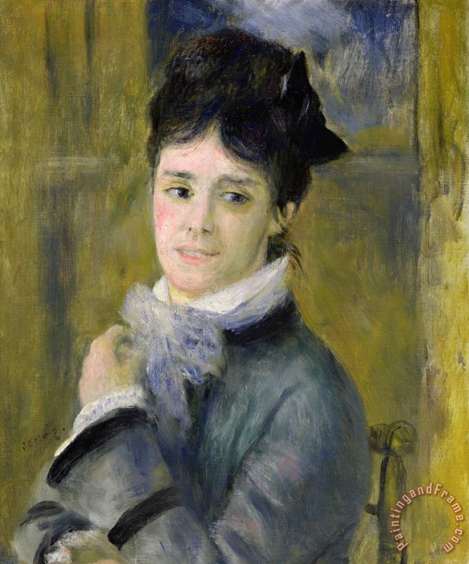 Renoir Portrait of Madame Claude Monet Art Painting