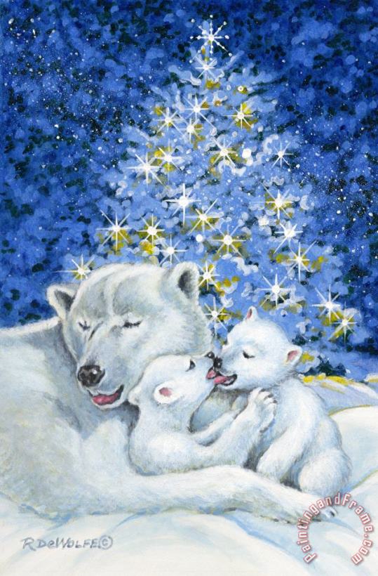 Bear Hug painting - Richard De Wolfe Bear Hug Art Print