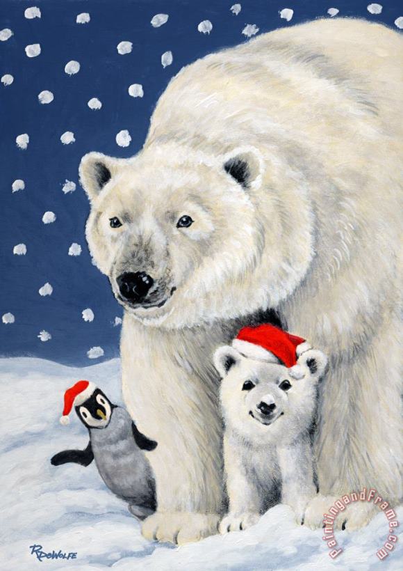 Holiday Greetings painting - Richard De Wolfe Holiday Greetings Art Print