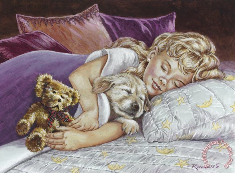 Richard De Wolfe Puppy Love Art Print