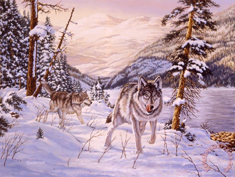 Richard De Wolfe Winter Hunt Art Print
