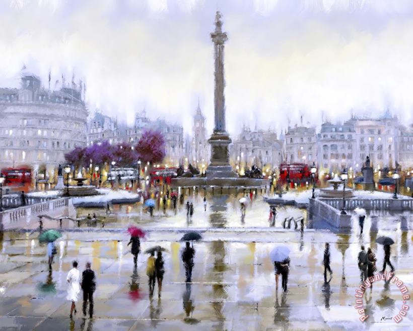 Richard Macneil Trafalgar Square Art Print
