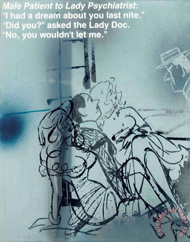 You Wouldn't Let Me, 1989 painting - Richard Prince You Wouldn't Let Me, 1989 Art Print