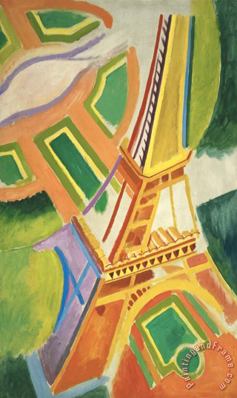 Eiffel Tower painting - Robert Delaunay Eiffel Tower Art Print