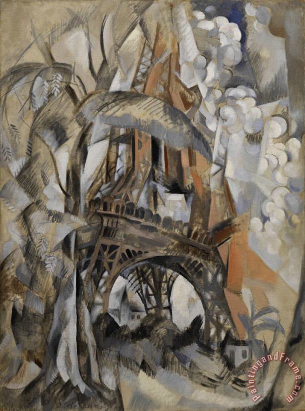 Robert Delaunay Eiffel Tower with Trees (tour Eiffel Aux Arbres) Art Painting