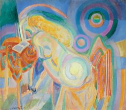 Robert Delaunay Femme Nue Lisant (nude Woman Reading)