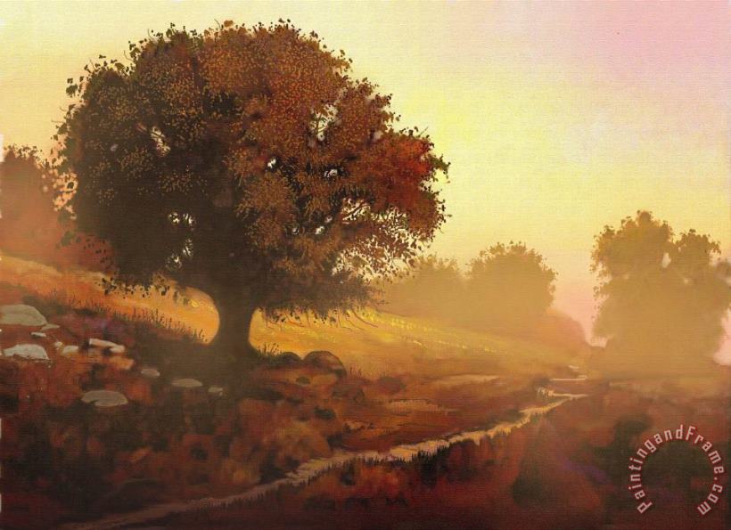 Mystic Oak painting - Robert Foster Mystic Oak Art Print