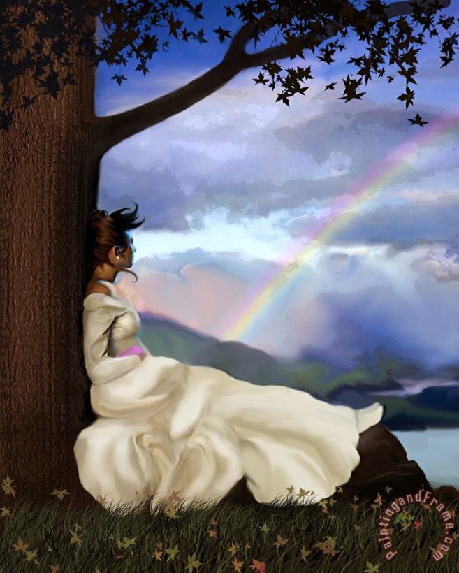 Rainbow Dreamer painting - Robert Foster Rainbow Dreamer Art Print
