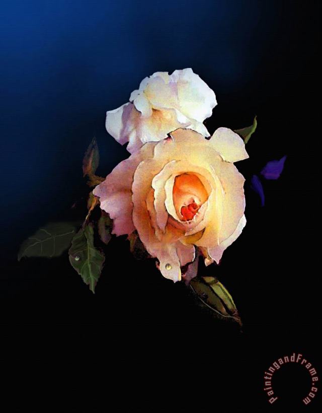 Yellow Rose painting - Robert Foster Yellow Rose Art Print
