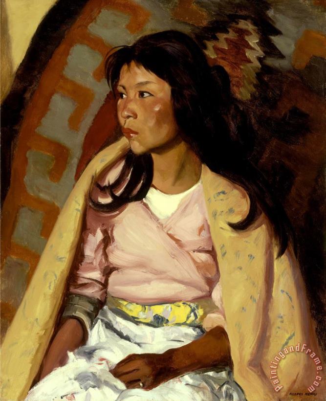 Indian Girl of Santa Clara painting - Robert Henri Indian Girl of Santa Clara Art Print