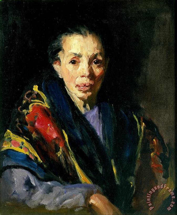 Robert Henri The Old Model (old Spanish Woman) Art Painting