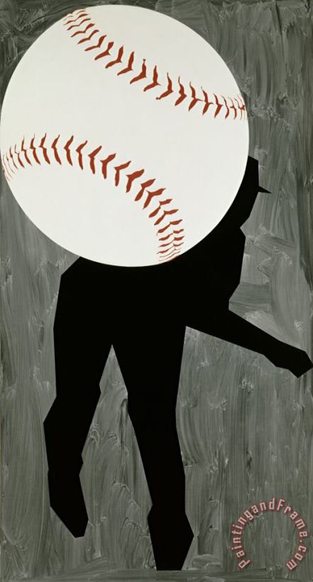 Hard Ball III painting - Robert Moskowitz Hard Ball III Art Print