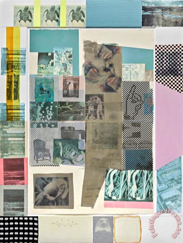 Rush 18 (cloister), 1980 painting - Robert Rauschenberg Rush 18 (cloister), 1980 Art Print