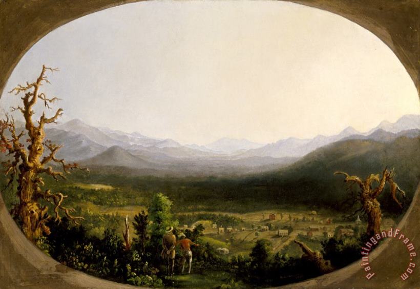 Robert Scott Duncanson A View of Asheville, North Carolina Art Painting