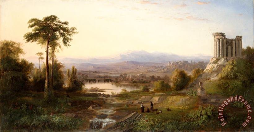 Recollections of Italy painting - Robert Scott Duncanson Recollections of Italy Art Print