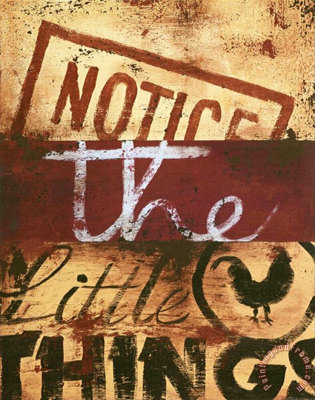 Notice The Little Things painting - Rodney White Notice The Little Things Art Print