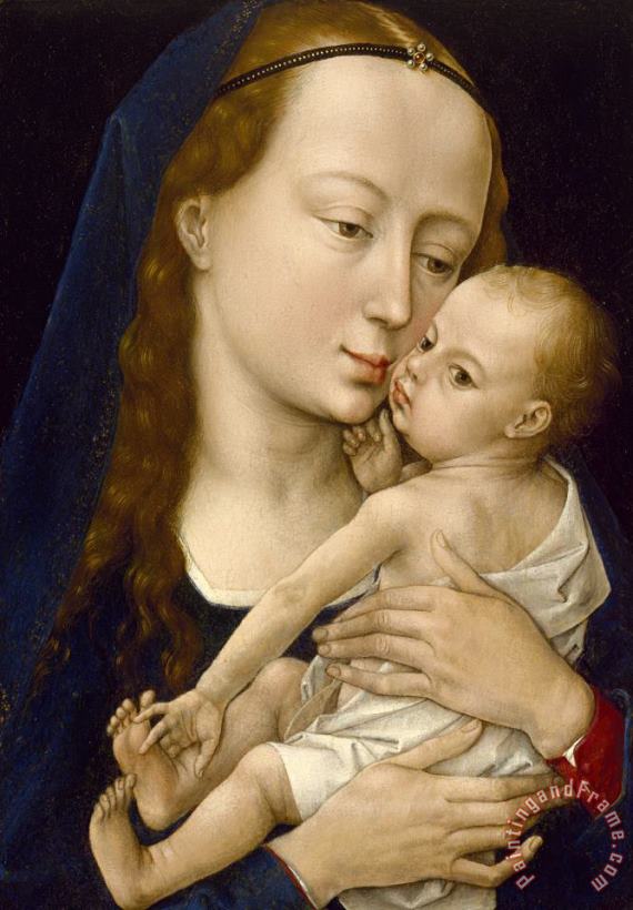 Virgin And Child painting - Rogier van der Weyden Virgin And Child Art Print