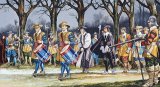 Ron Embleton Paintings - Charles I's Last Walk by Ron Embleton