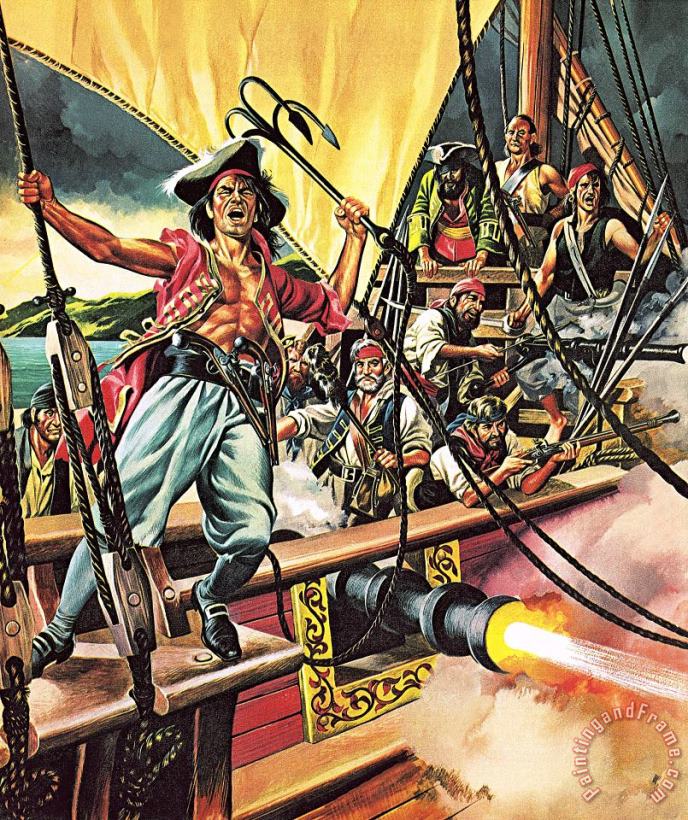 Men Of The Jolly Roger painting - Ron Embleton Men Of The Jolly Roger Art Print