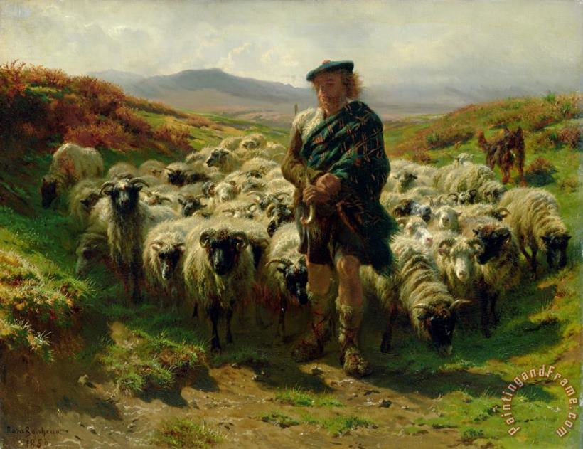 The Highland Shepherd painting - Rosa Bonheur The Highland Shepherd Art Print