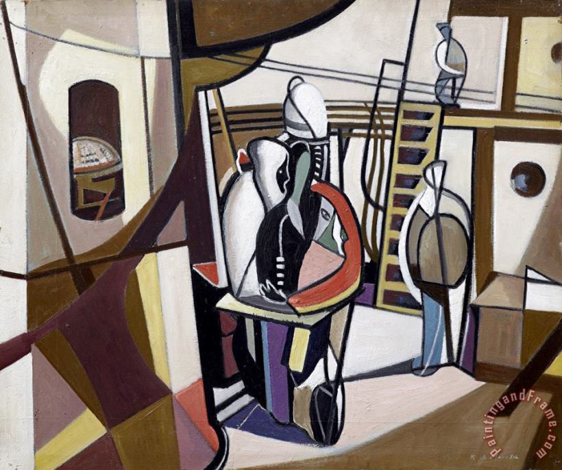 Roy de Maistre On The Deck Art Painting