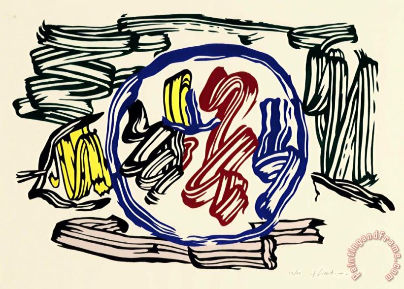 Roy Lichtenstein Apple And Lemon, 1983 Art Painting