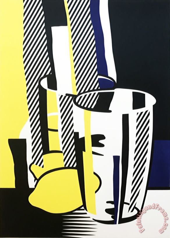 Before The Mirror, 1975 painting - Roy Lichtenstein Before The Mirror, 1975 Art Print