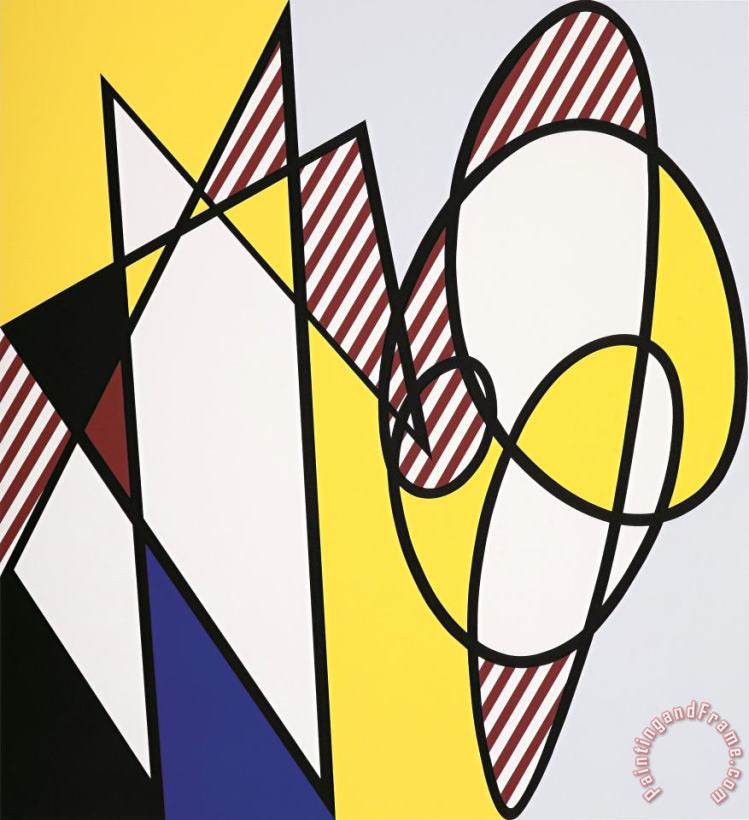 Best Buddies, 1991 painting - Roy Lichtenstein Best Buddies, 1991 Art Print