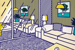 Roy Lichtenstein Blue Floor, 1990