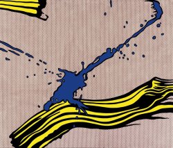 Roy Lichtenstein Brushstroke with Spatter 1966