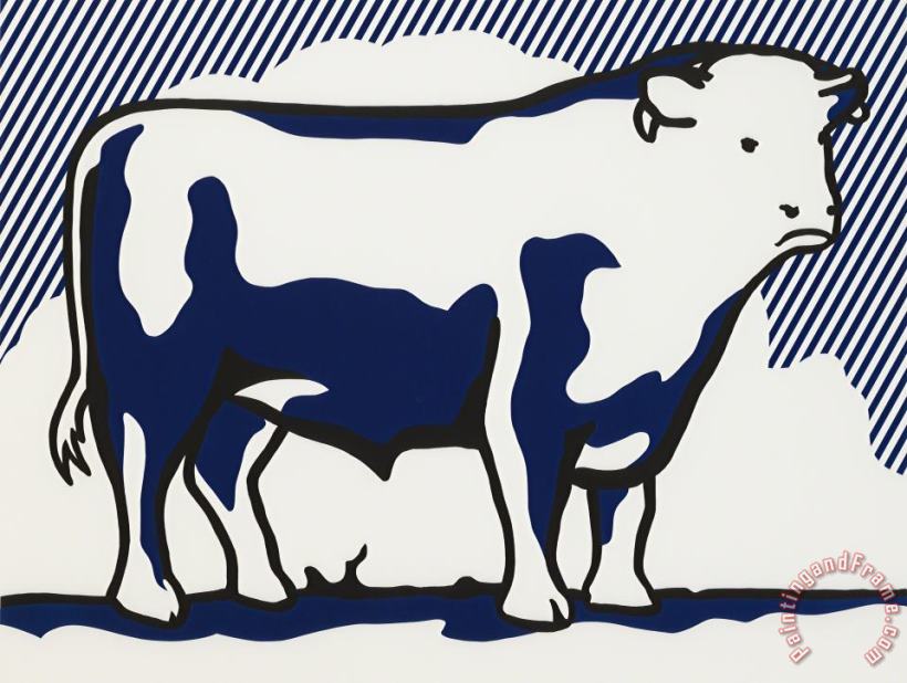 Bull #2,from Bull Profile Series, 1973 painting - Roy Lichtenstein Bull #2,from Bull Profile Series, 1973 Art Print
