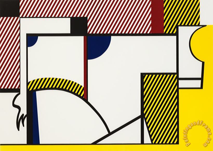 Bull #4,from Bull Profile Series, 1973 painting - Roy Lichtenstein Bull #4,from Bull Profile Series, 1973 Art Print