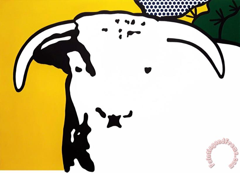 Bull Head I, 1973 painting - Roy Lichtenstein Bull Head I, 1973 Art Print