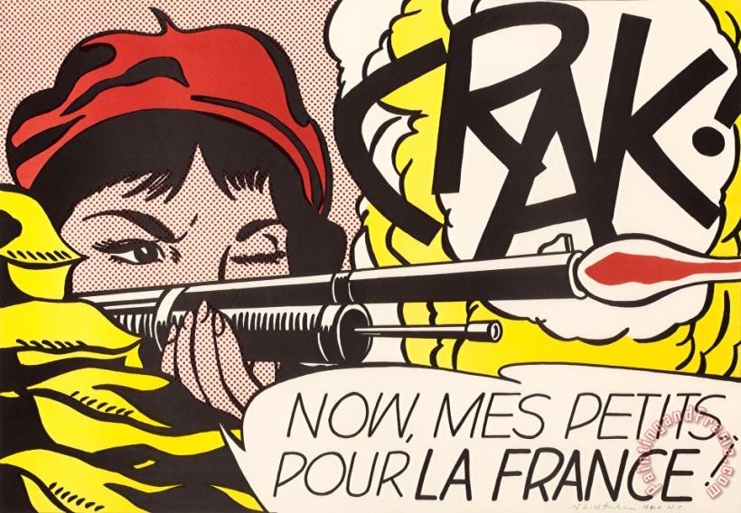 Roy Lichtenstein Crak!, 1964 Art Print