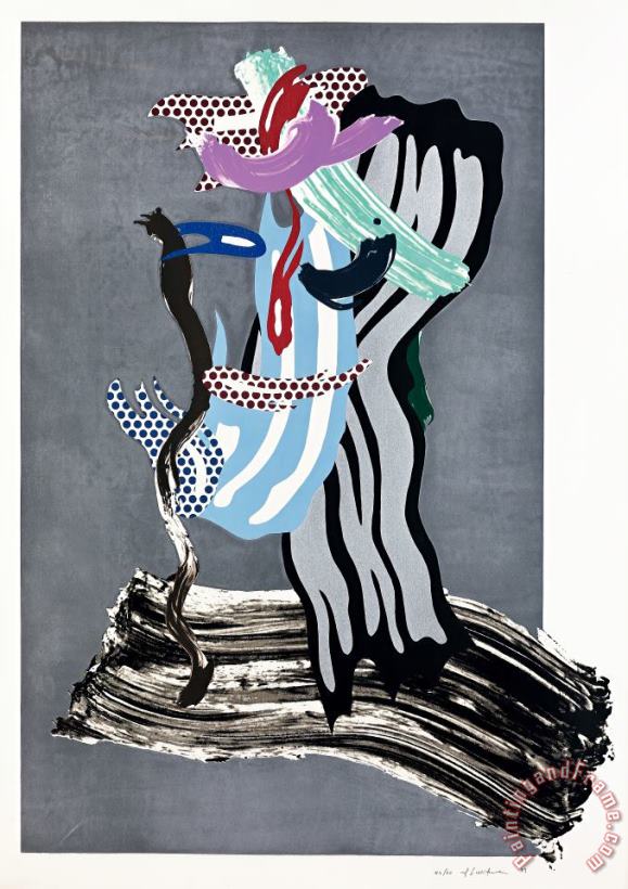 Roy Lichtenstein Grandpa, From Brushstrokes Figure Series, 1989 Art Print