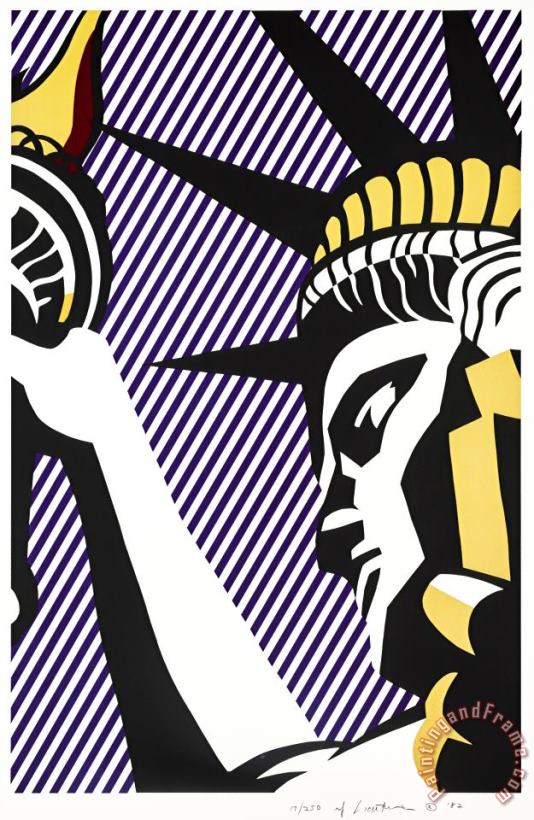 Roy Lichtenstein I Love Liberty, 1982 Art Print