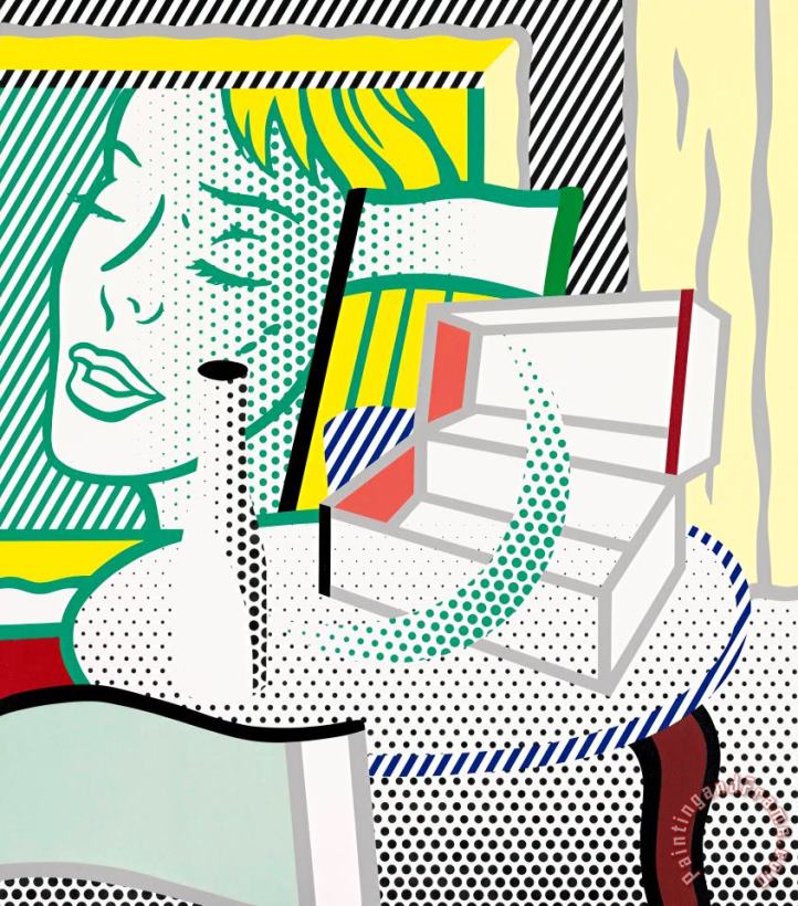 Interior with Painting And Still Life, 1997 painting - Roy Lichtenstein Interior with Painting And Still Life, 1997 Art Print