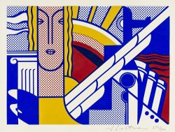 Roy Lichtenstein Modern Art Poster, Signed, 1967
