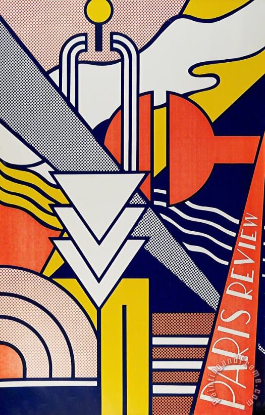 Roy Lichtenstein Paris Review Poster, 1966 Art Painting