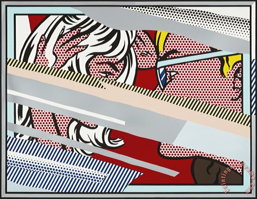 Roy Lichtenstein Reflections on Conversation, From Reflections Series, 1990 Art Painting