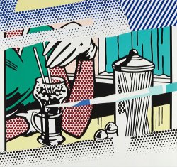 Roy Lichtenstein Reflections on Soda Fountain, From The Reflection Series, 1991