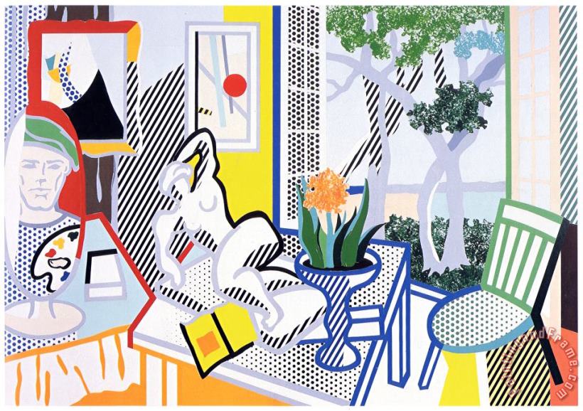 Still Life with Reclining Nude Collage, 1997 painting - Roy Lichtenstein Still Life with Reclining Nude Collage, 1997 Art Print