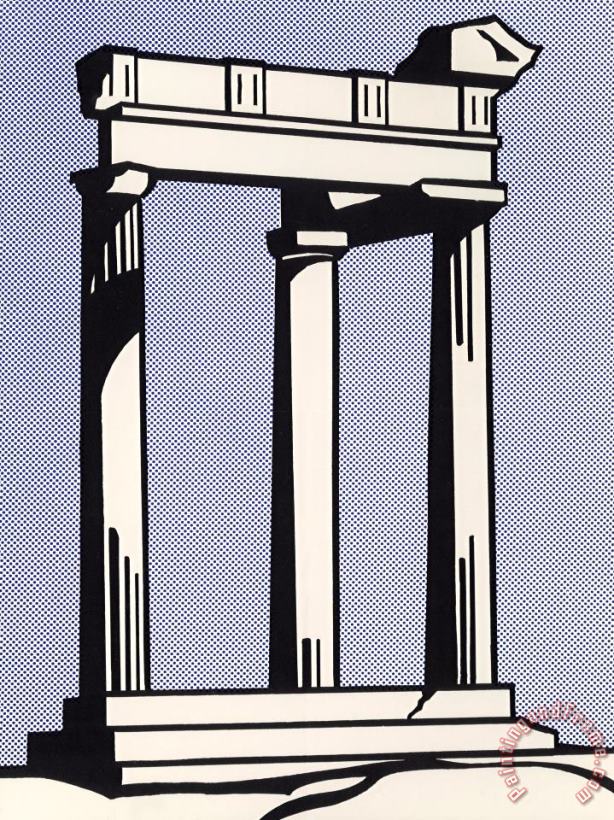 Roy Lichtenstein Temple, Castelli Mailer, 1964 Art Print