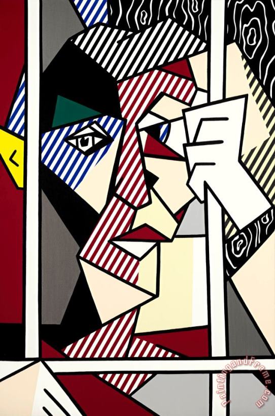 Roy Lichtenstein The Prisoner, 1980 Art Painting