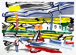 Roy Lichtenstein The River, From Landscapes Series