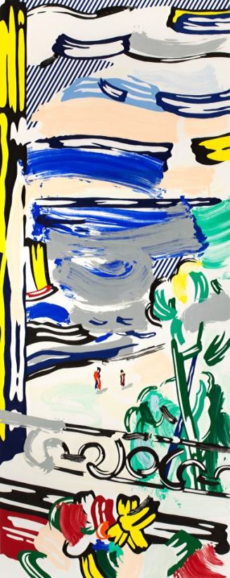 View From The Window (from The Landscapes Series), 1985 painting - Roy Lichtenstein View From The Window (from The Landscapes Series), 1985 Art Print