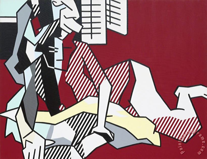 Roy Lichtenstein Woman Reading, 1980 Art Print