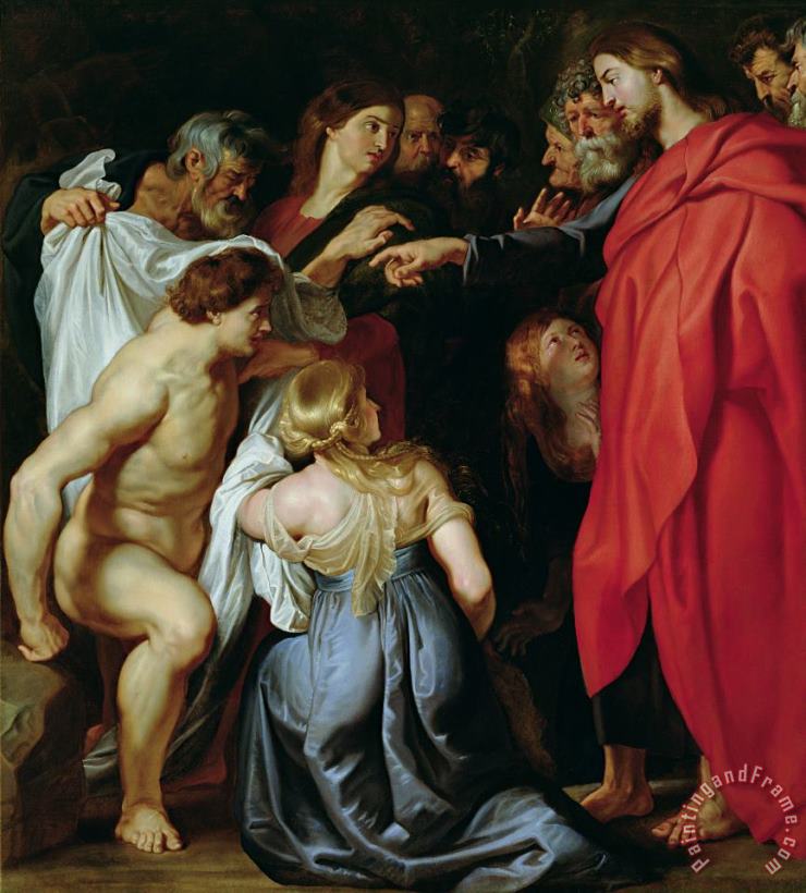 The Resurrection of Lazarus painting - Rubens The Resurrection of Lazarus Art Print